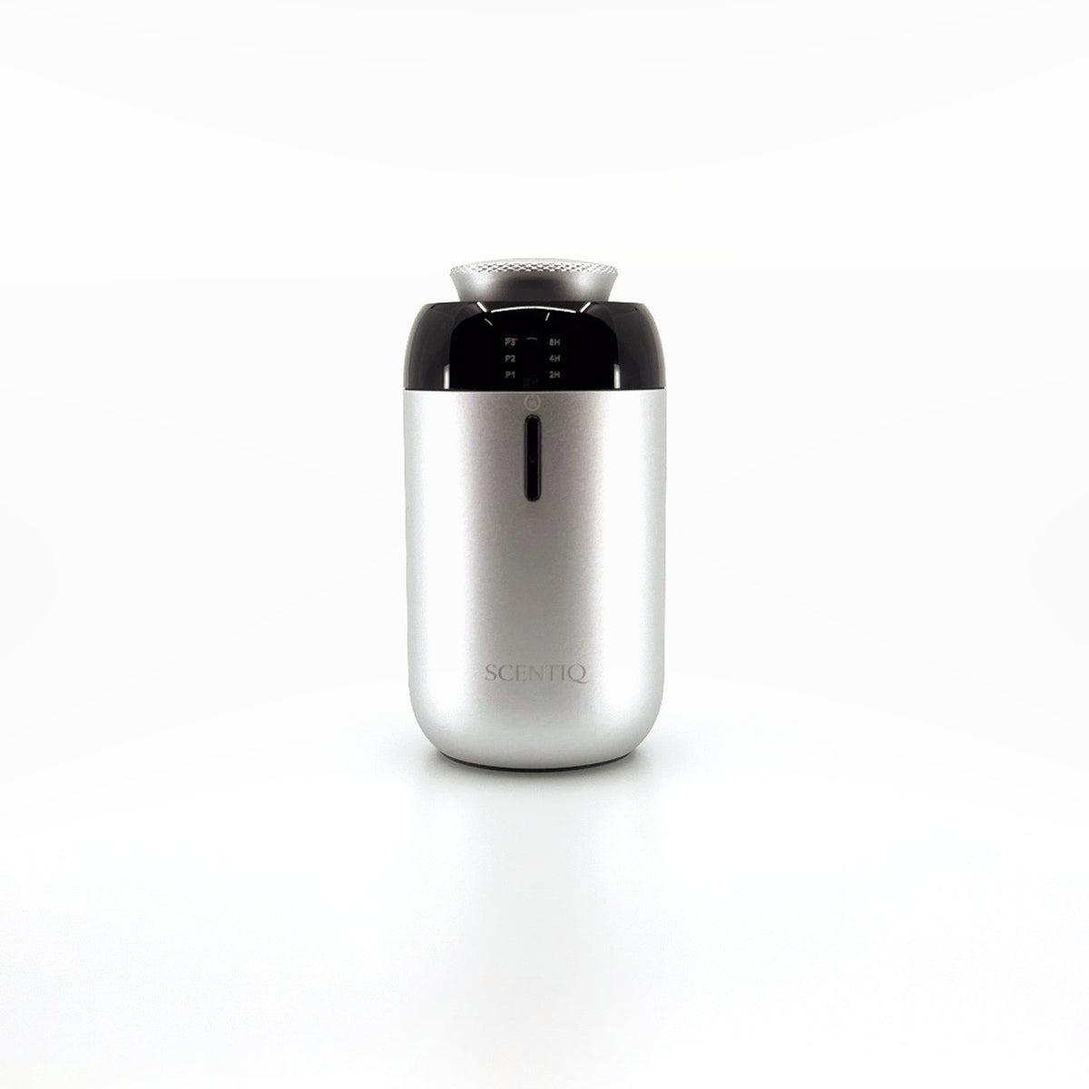 SCENTIQ MOVE Silver – difuzor de parfum pentru mașină și casă, vedere din față